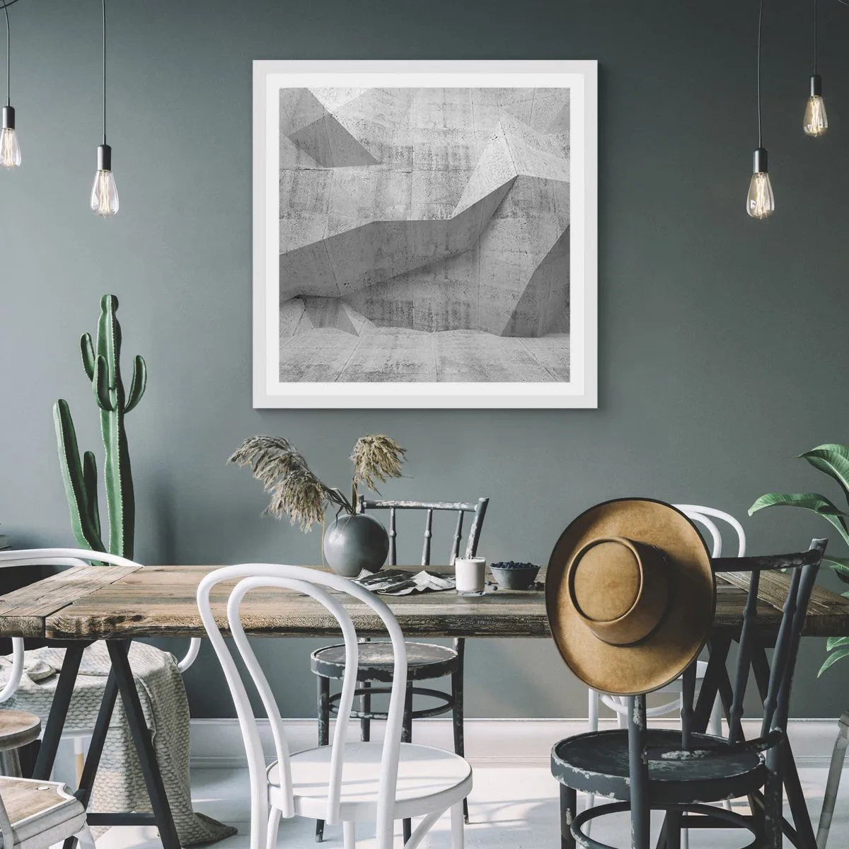 Poszter fekete keretben - Igazi kihívás - 40x40 cm