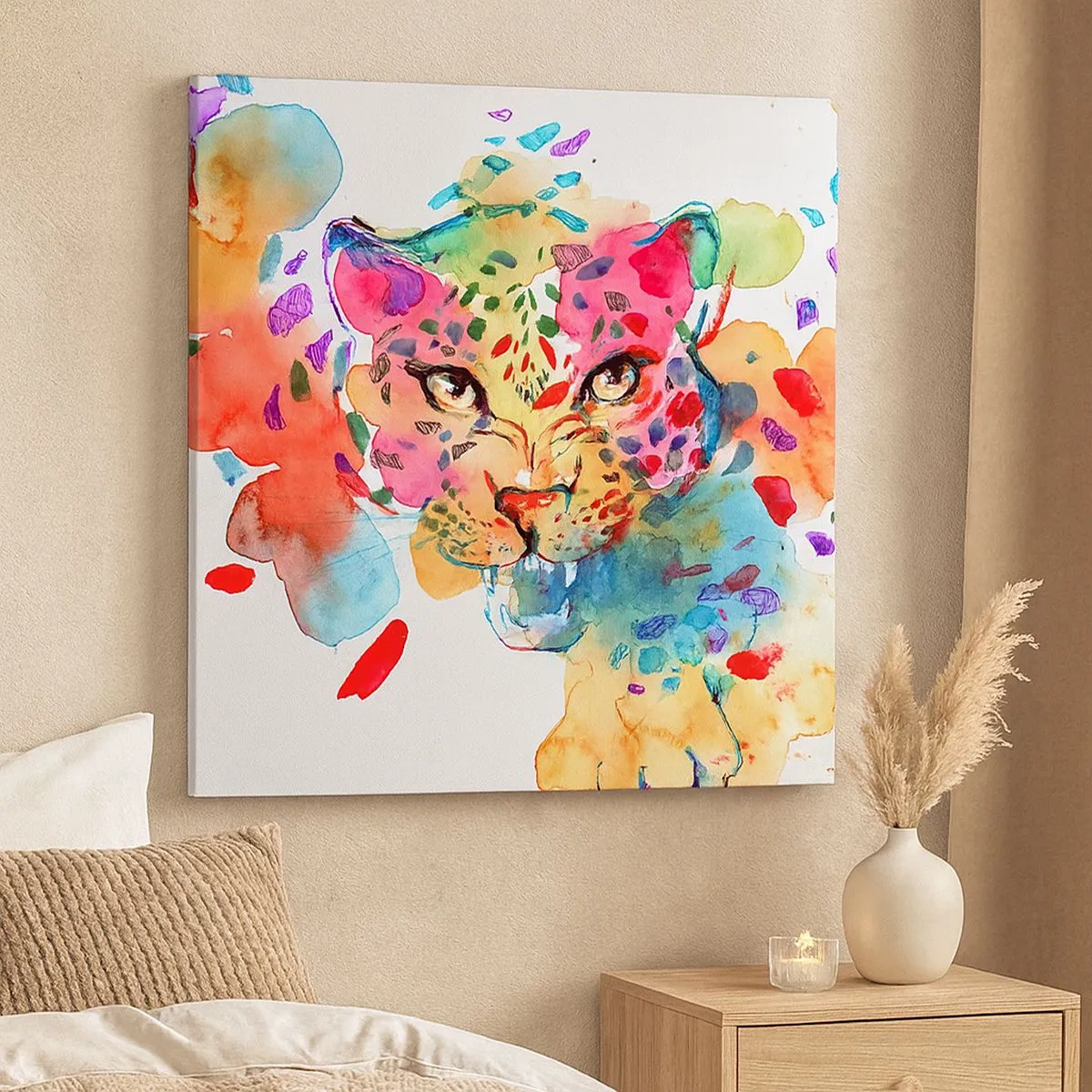 Vászonkép - Szépség és a szörny - 30x30 cm