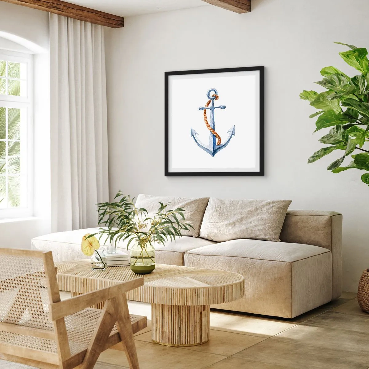 Poszter fehér keretben - Ó kaland! - 40x40 cm