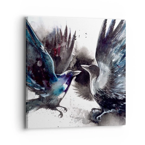 Vászonkép - Varjú a varjúnak… - 40x40 cm