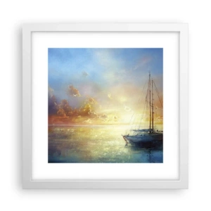 Poszter fekete keretben - Egy arany öbölben - 30x30 cm