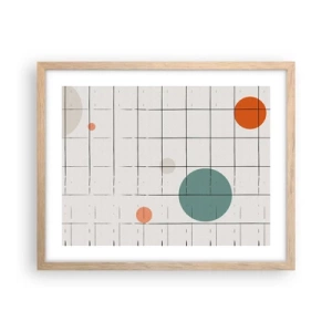 Poszter világos tölgy keretben - Csapdába esve. Mi vagy ők? - 50x40 cm