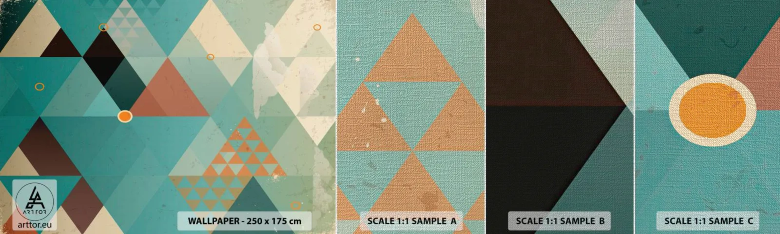 Fotótapéta Minta Premium Canvas - A sokféleség egysége, az egység sokfélesége - Absztrakció, Darab, Modern minta - 100x30 cm