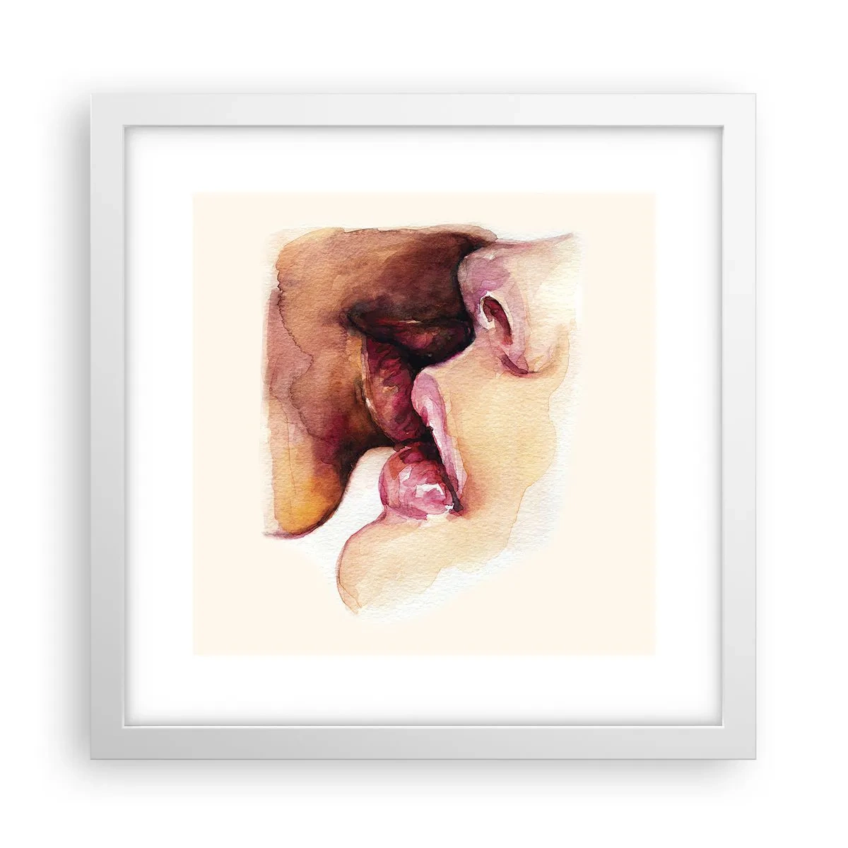 Poszter fekete keretben - Mint éjszaka és nap, föld és ég - 30x30 cm