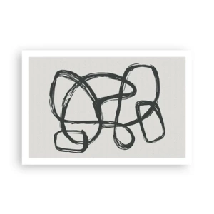 Poszter - Hurkolt absztrakció - 91x61 cm