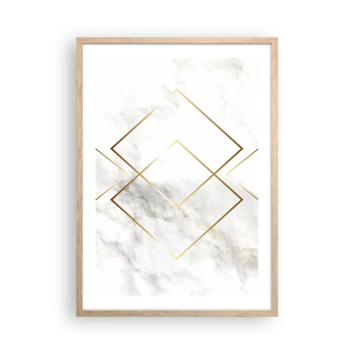 Poszter világos tölgy keretben - Kilátás a végtelenbe - 50x70 cm