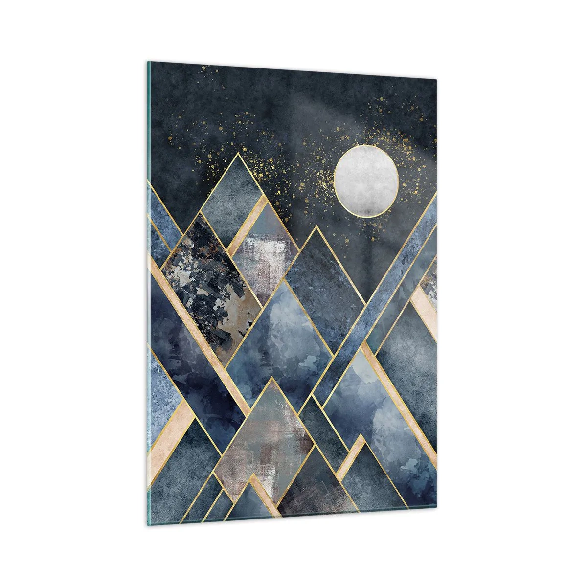 Üveg kép - Geometriai táj - 50x70 cm