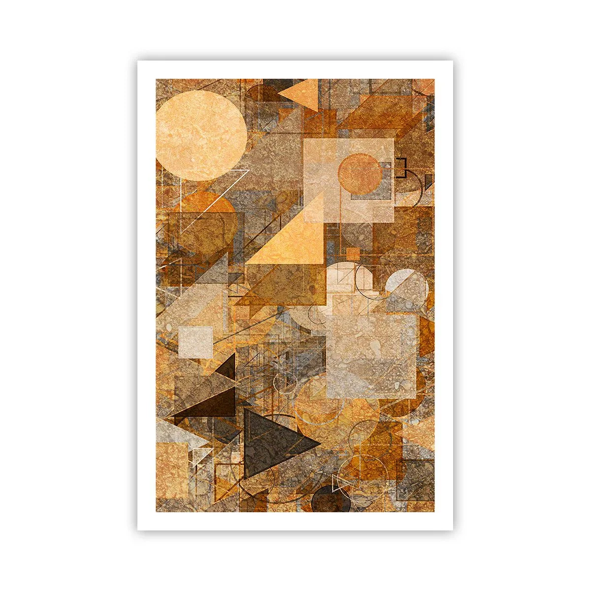 Poszter - Kubikus bronz tanulmánya - 61x91 cm