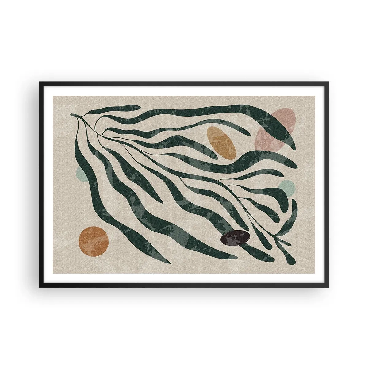 Poszter fehér keretben - Zöldek között - 100x70 cm