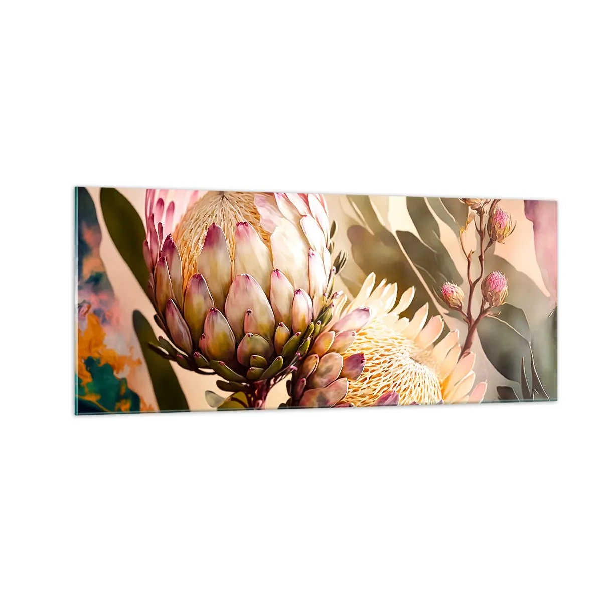 Üveg kép - Gyengéden átölelve - 100x40 cm