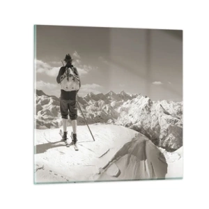 Üveg kép - És a hegyek ugyanazok - 30x30 cm