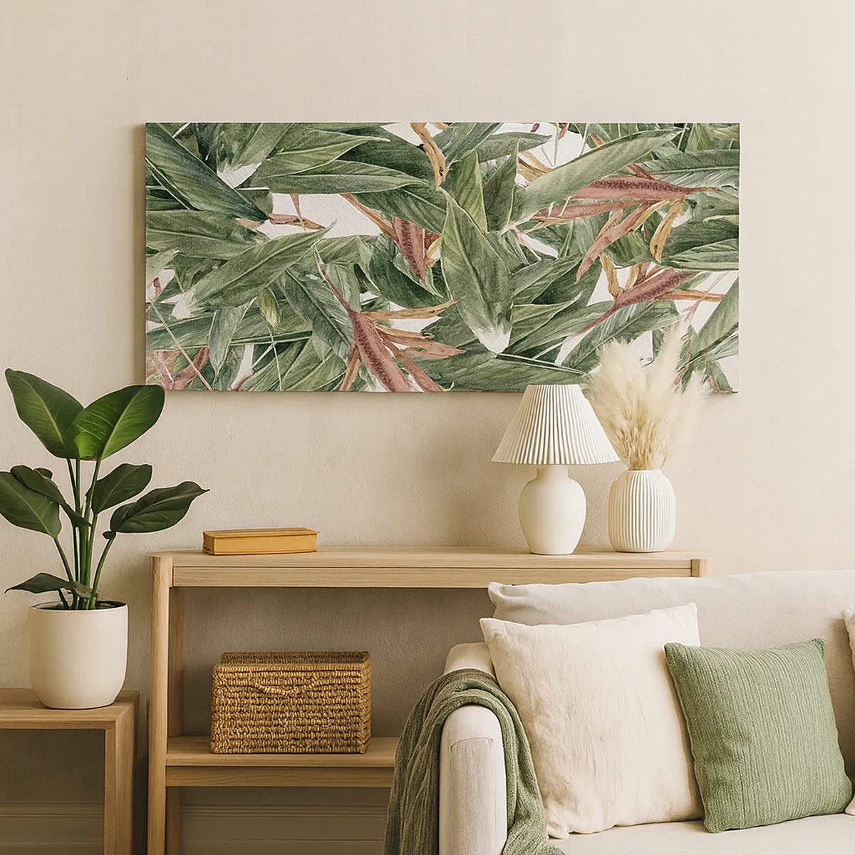 Vászonkép - Smaragd-lila bozót - 30x30 cm