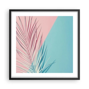 Poszter fehér keretben - Trópusi impresszió - 50x50 cm