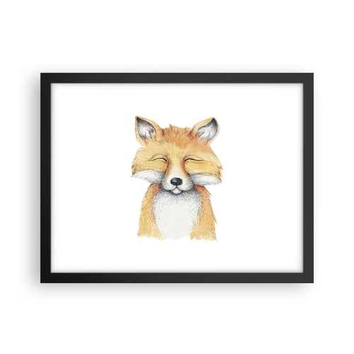 Poszter fehér keretben - Róka hangulatok - 40x30 cm