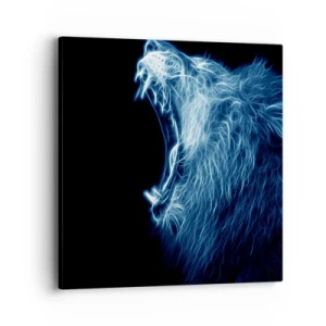 Vászonkép - A király tüzes haragja - 40x40 cm