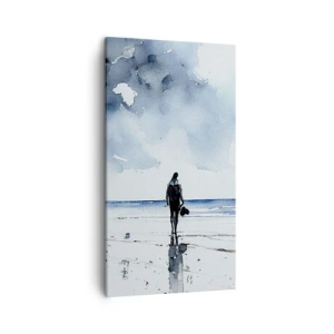 Vászonkép - Beszélgetés a tengerrel - 45x80 cm
