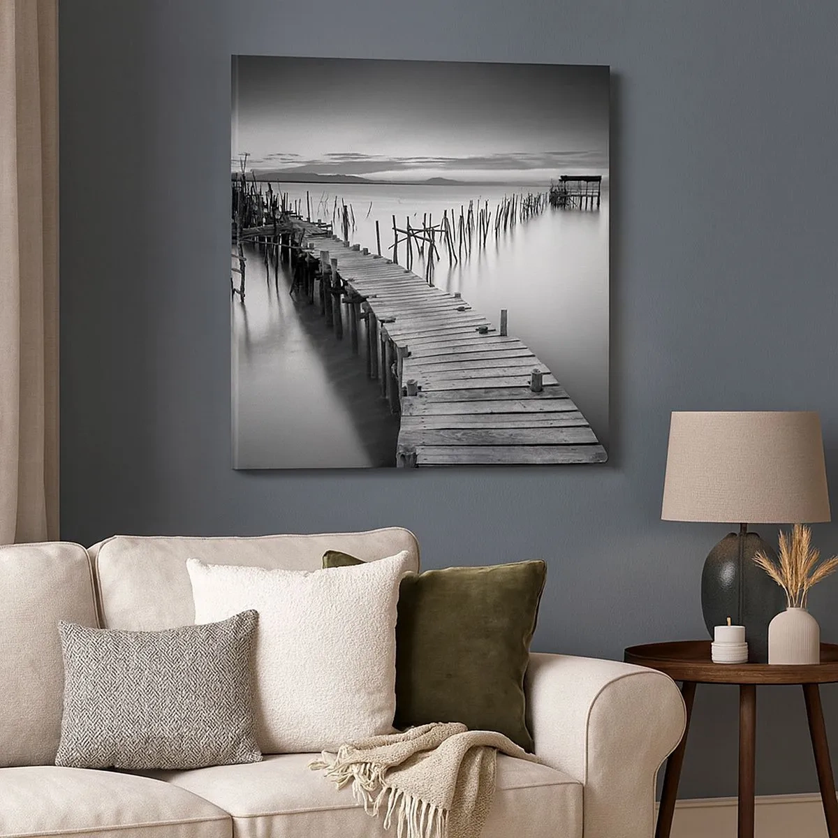 Vászonkép - Egy elfeledett part békéje - 30x30 cm