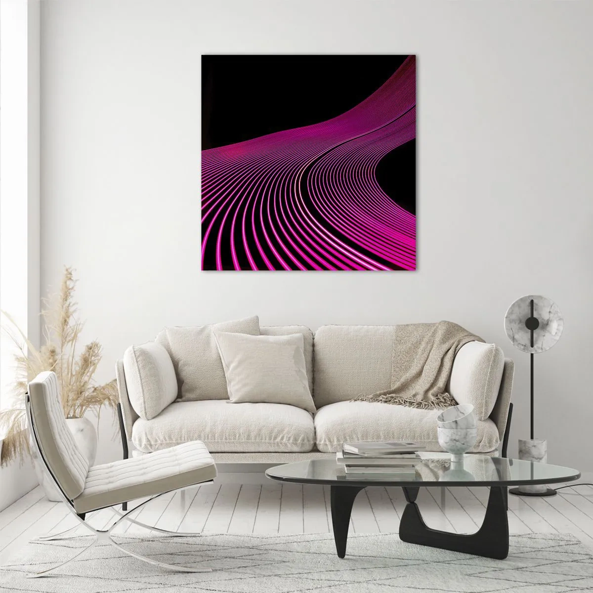 Üveg kép - A fény sugárútján - 70x70 cm