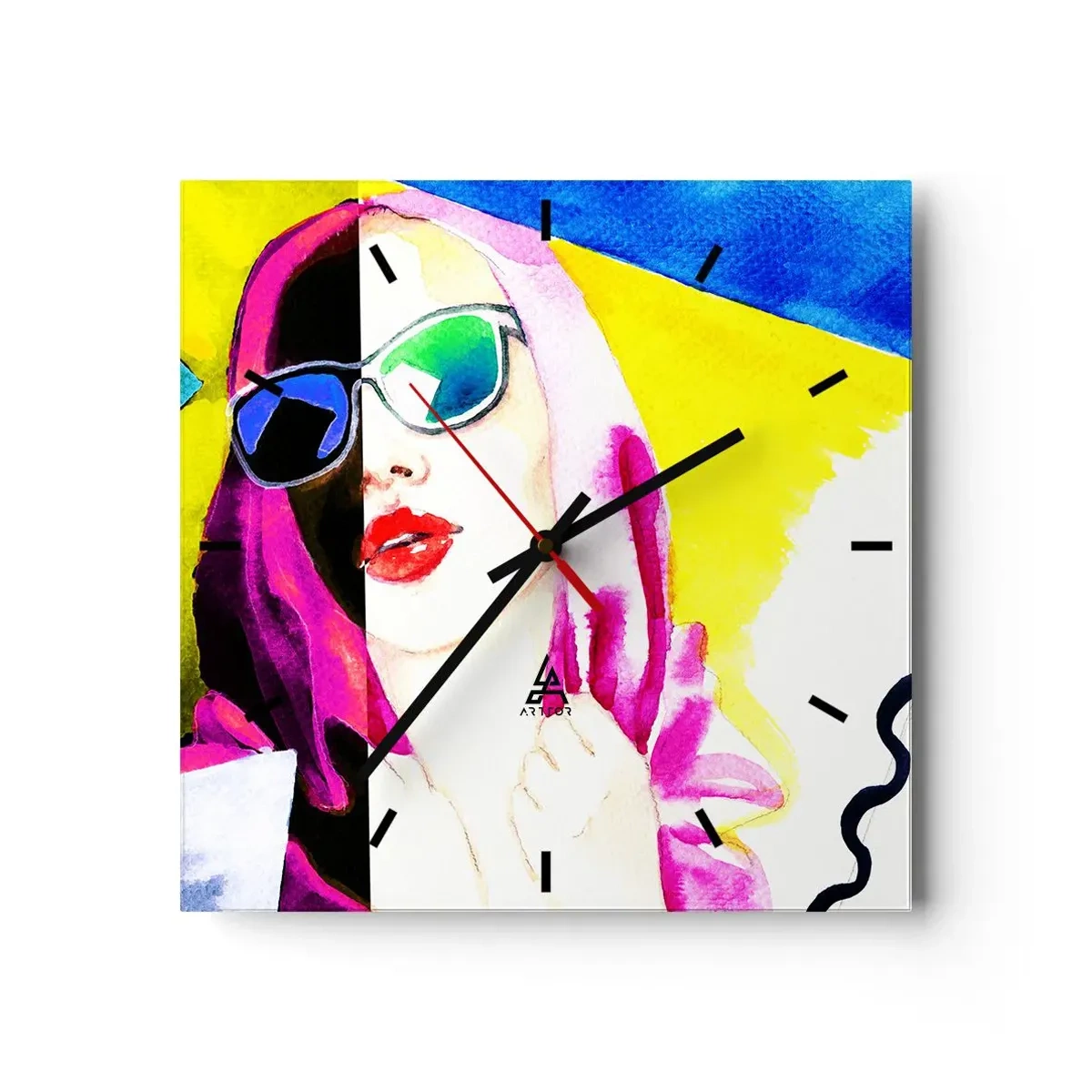 Falióra, Óra - Nem vagyok fehér és nem vagyok fekete - 30x30 cm
