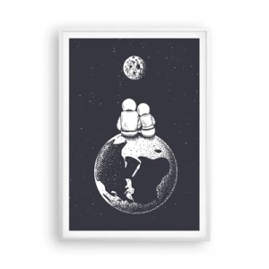 Poszter fekete keretben - Egy kozmikus love story - 70x100 cm