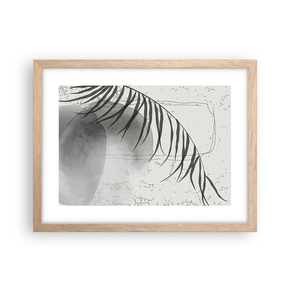 Poszter világos tölgy keretben - A természet finom egzotikuma - 40x30 cm