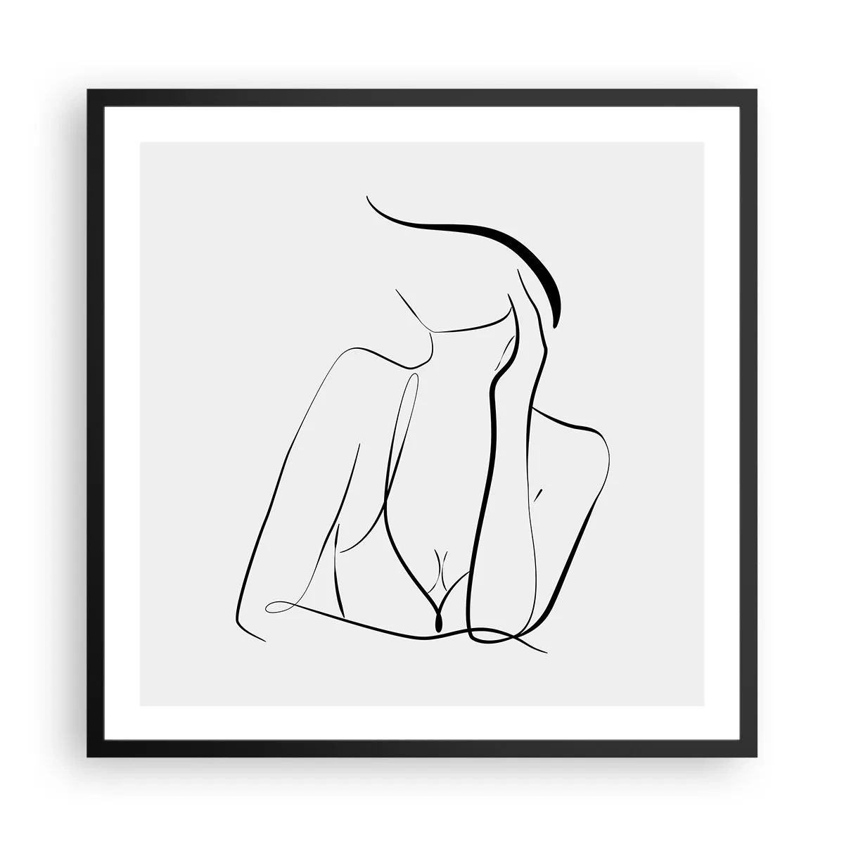 Poszter fehér keretben - Az álmok hullámán - 60x60 cm