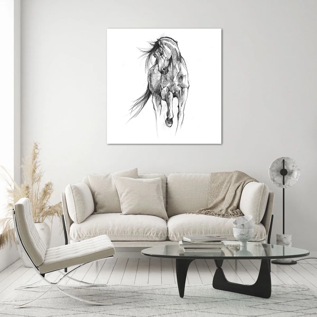 Üveg kép - Kecses ügetésben - 60x60 cm