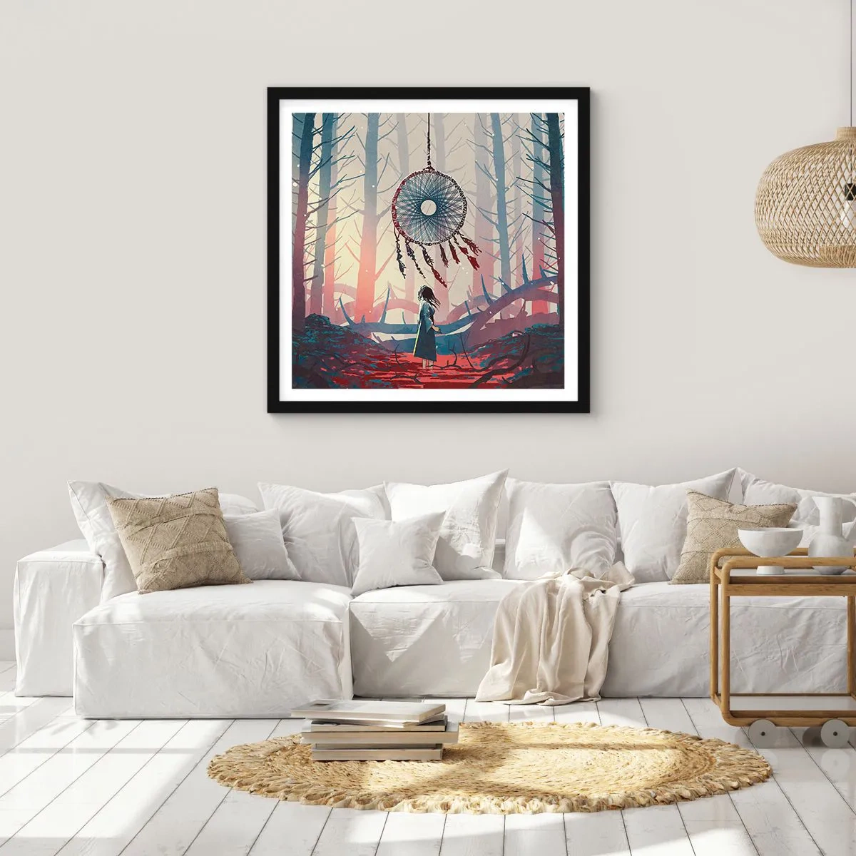 Poszter fehér keretben - A boldogság titkos rituáléja - 30x30 cm