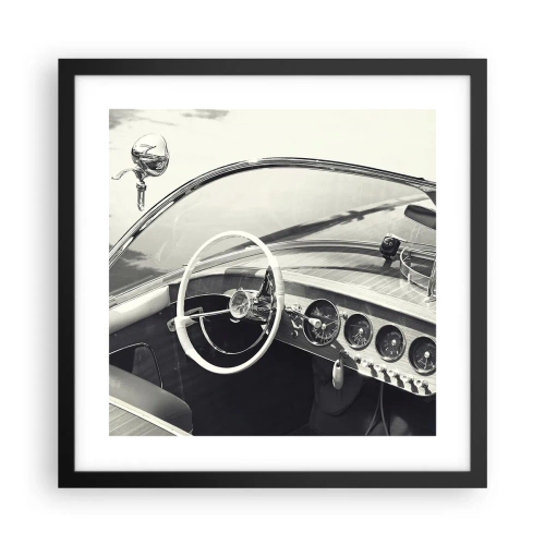 Poszter fehér keretben - Időjárás a gazdagoknak - 40x40 cm