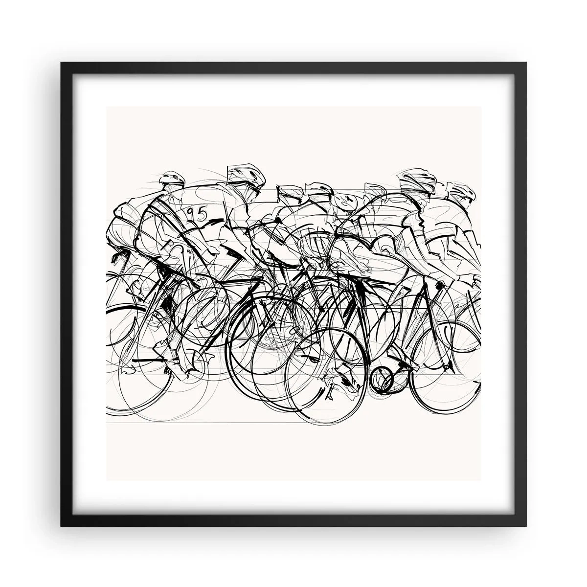 Poszter fehér keretben - Együtt, a csapatban - 50x50 cm