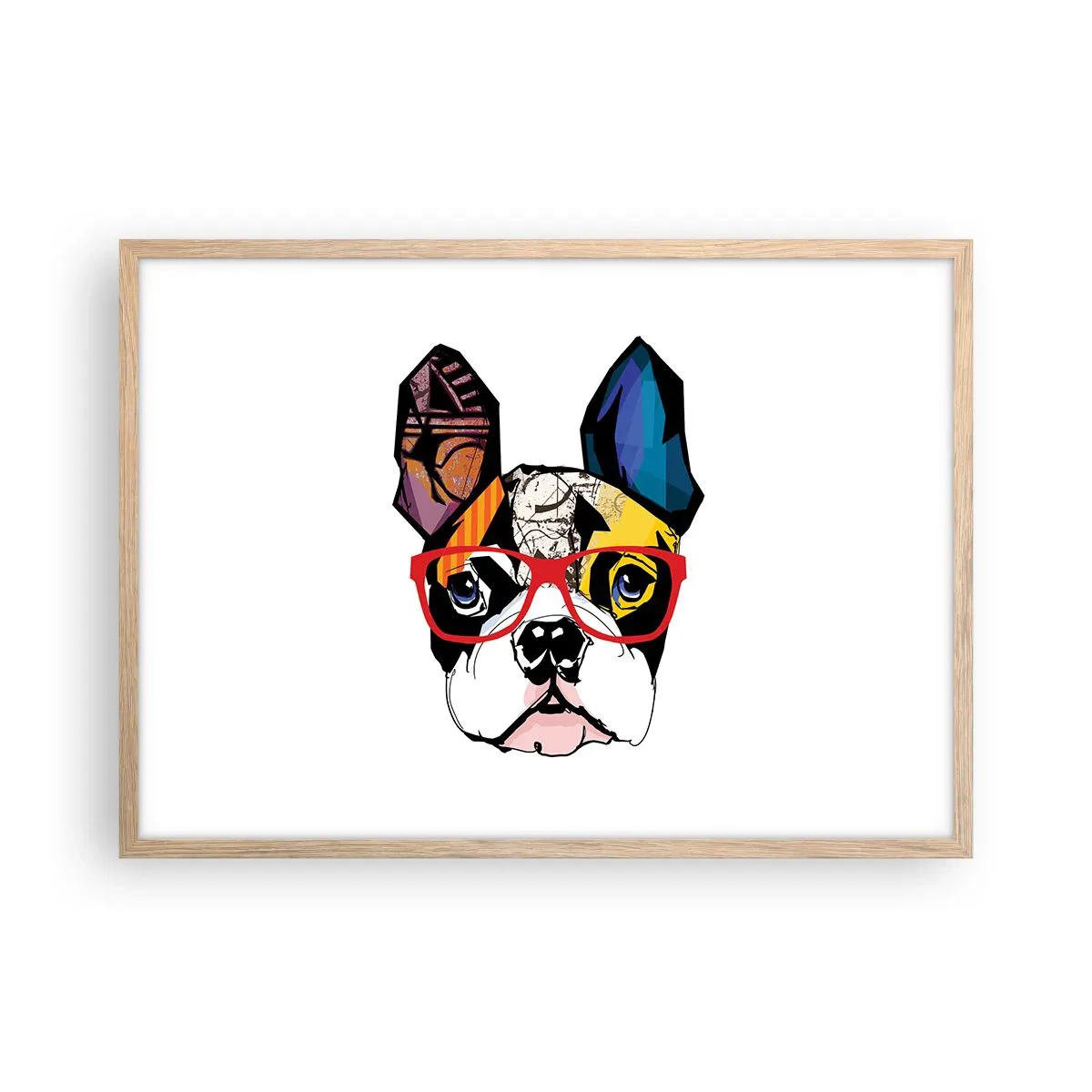 Poszter világos tölgy keretben - Értelmiségi - 70x50 cm