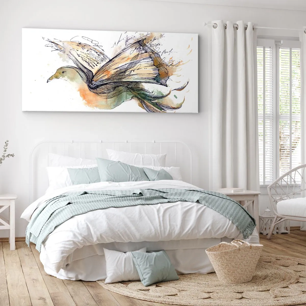 Vászonkép - A költészet szárnyain - 100x40 cm