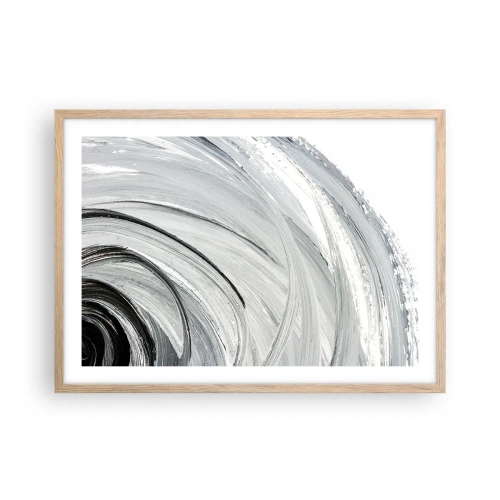 Poszter világos tölgy keretben - Orbitális kompozíció - 70x50 cm