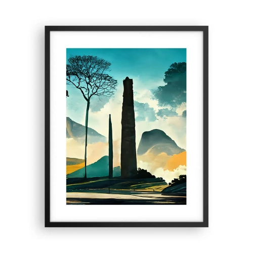 Poszter fehér keretben - Mindíg magasabbra és magasabbra - 40x50 cm