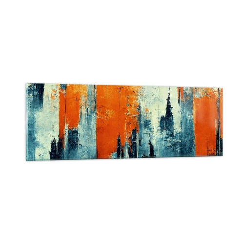Üveg kép - Kortárs tájkép - 90x30 cm