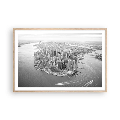 Poszter világos tölgy keretben - Hogy ne szeretném? - 91x61 cm