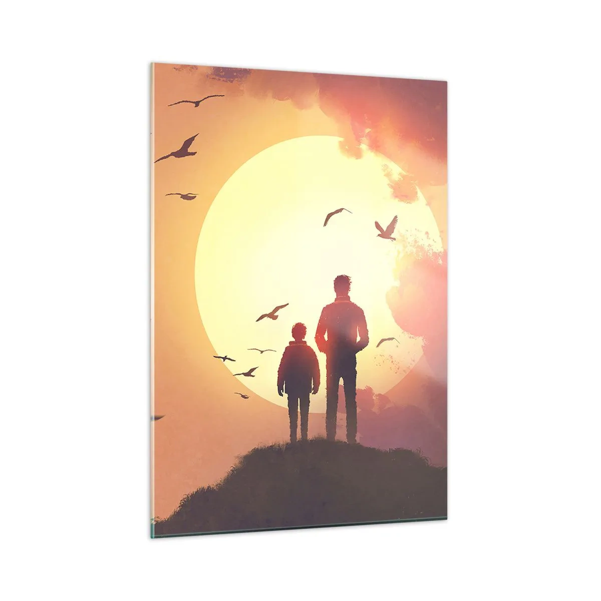 Üveg kép - Szemtől szembe a nappal - 50x70 cm