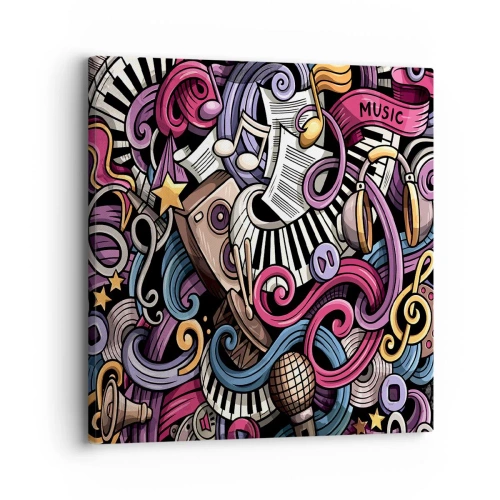 Vászonkép - Bonyolult dallam - 30x30 cm