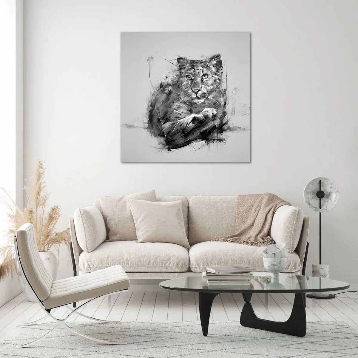 Üveg kép - Igen, figyelmesen hallgatok - 70x70 cm