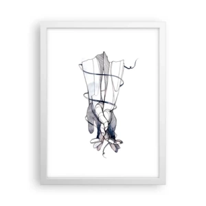 Poszter fekete keretben - Érintés tanulmányozása - 30x40 cm