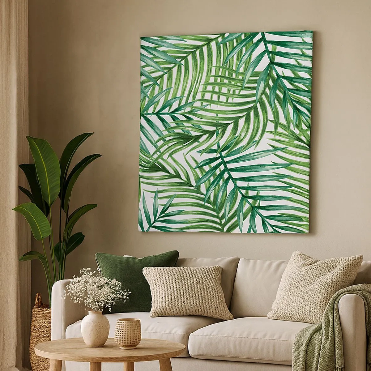 Vászonkép - A zöld lombkorona alatt - 30x30 cm