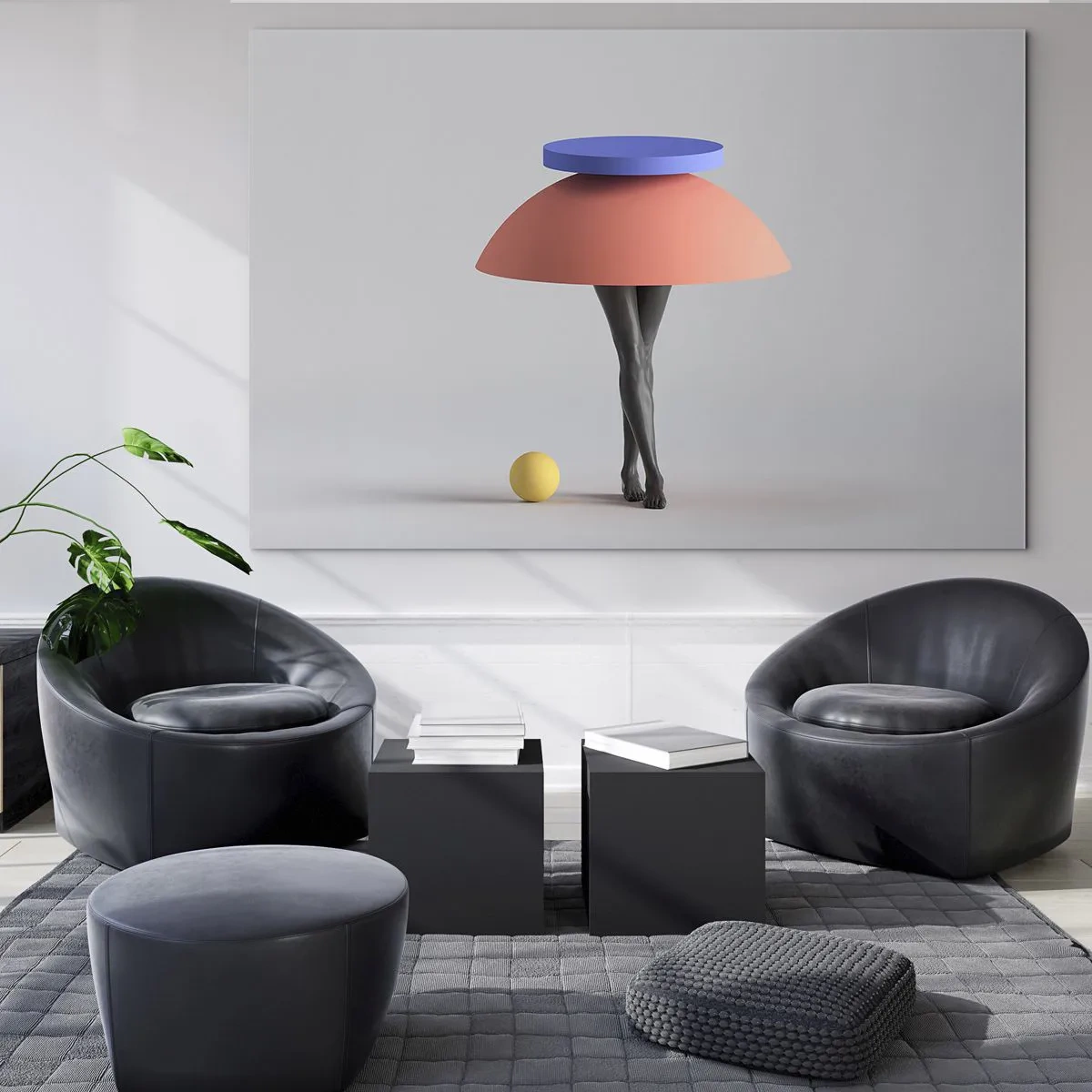 Üveg kép - Szürreális kompozíció - 100x70 cm