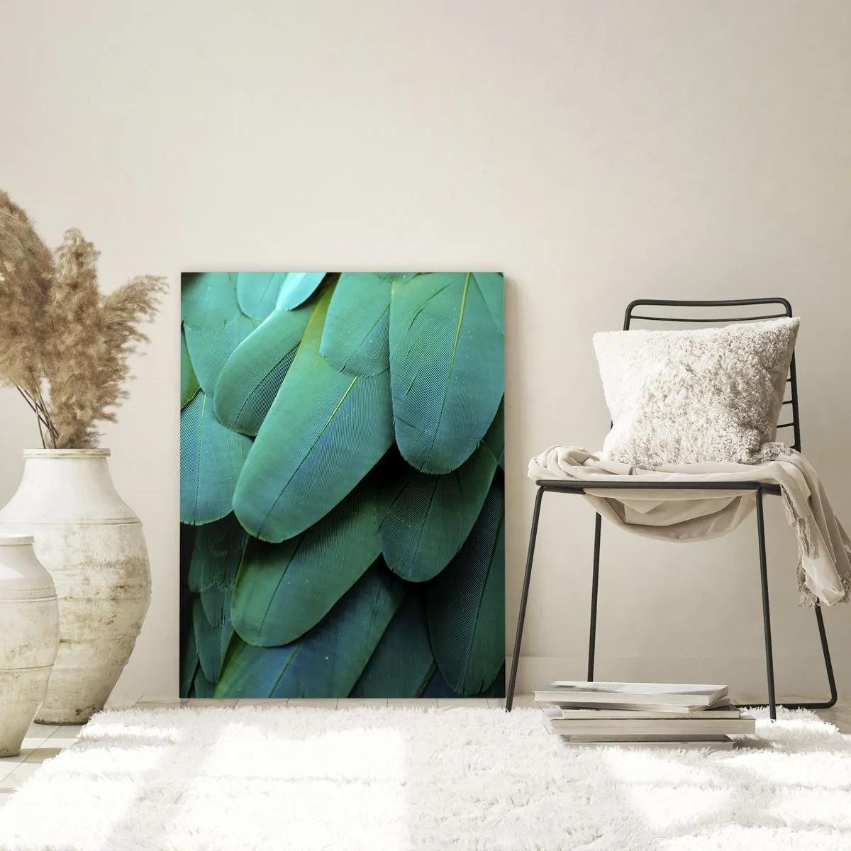 Üveg kép - A papagájtermészet precizitása - 70x100 cm