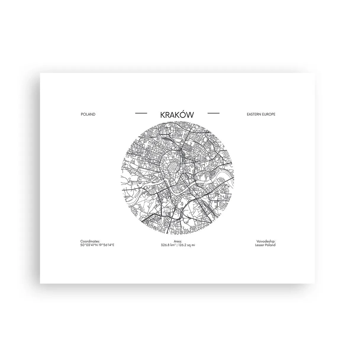 Poszter - Krakkó anatómiája - 40x30 cm