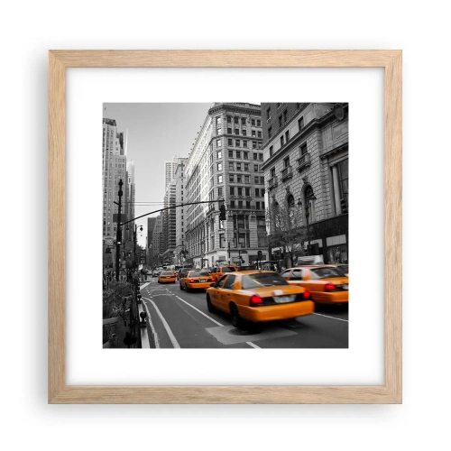 Poszter világos tölgy keretben - Nagyvárosi napok - 30x30 cm