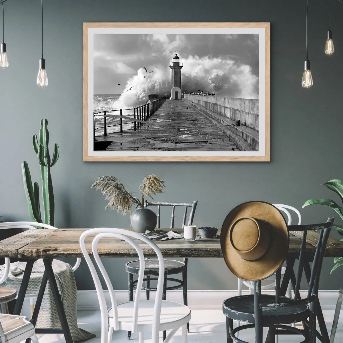 Poszter világos tölgy keretben - Rettenthetetlen - 100x70 cm