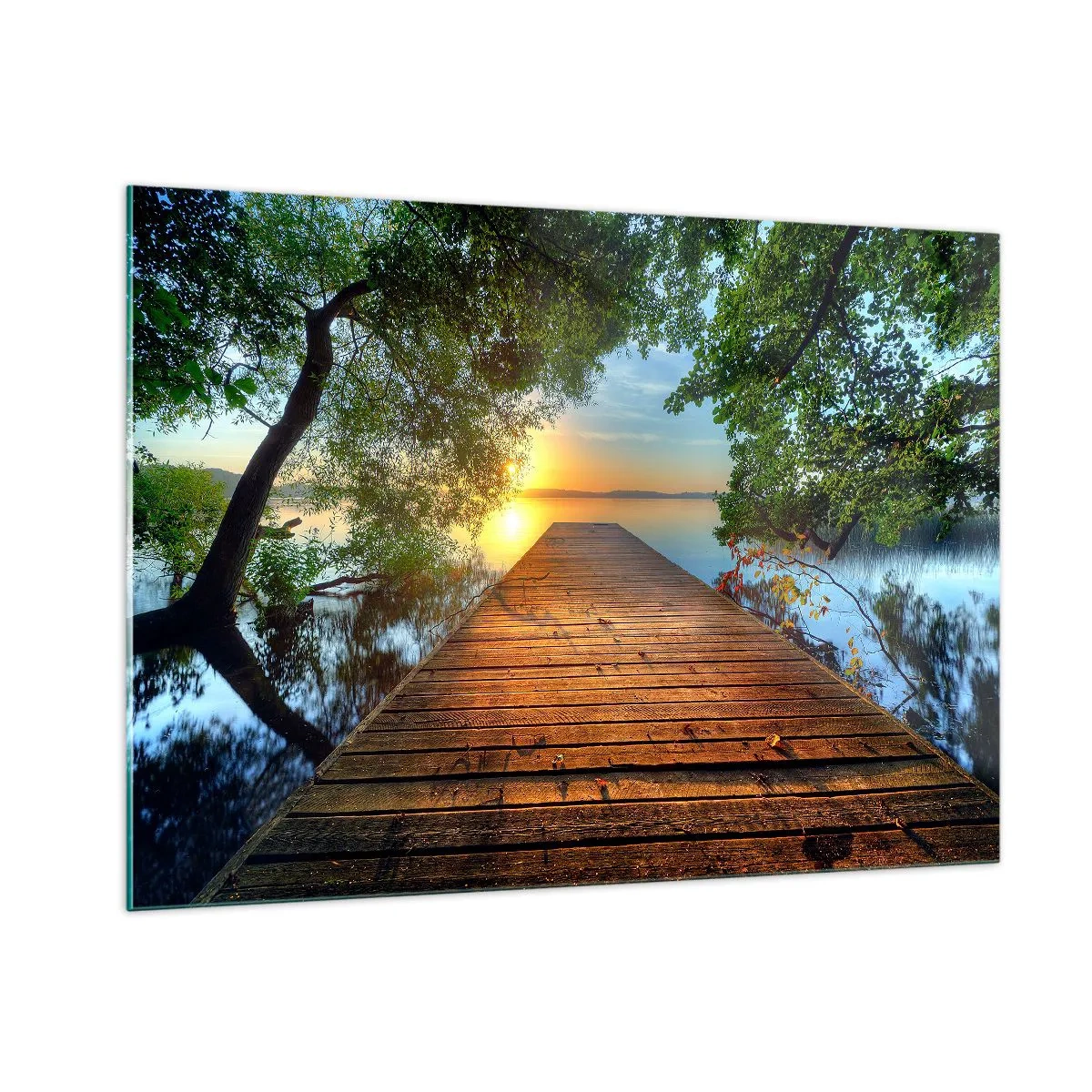 Üveg kép - Ne siess, ülj le - 100x70 cm