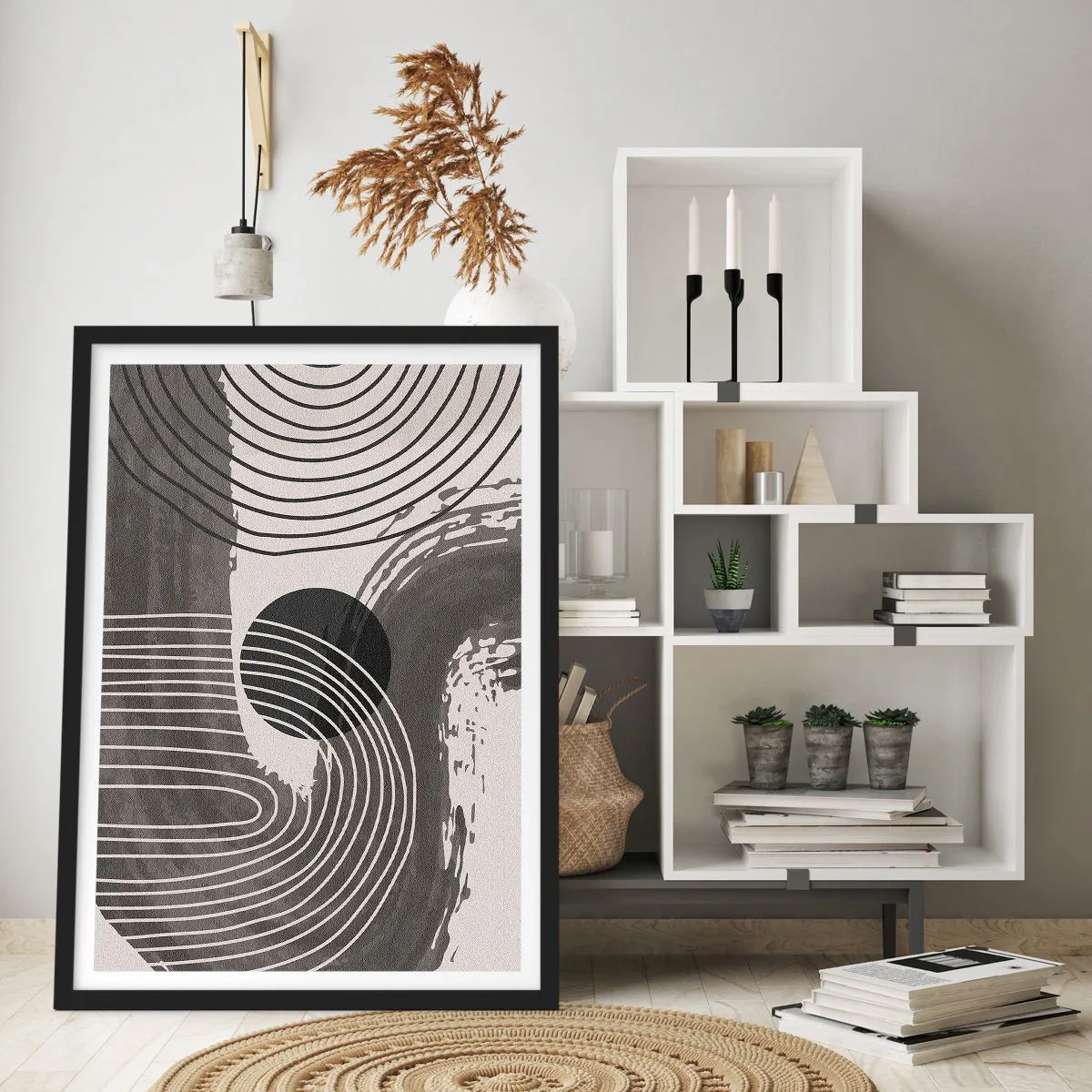 Poszter fehér keretben - Az ovális nyer - 61x91 cm
