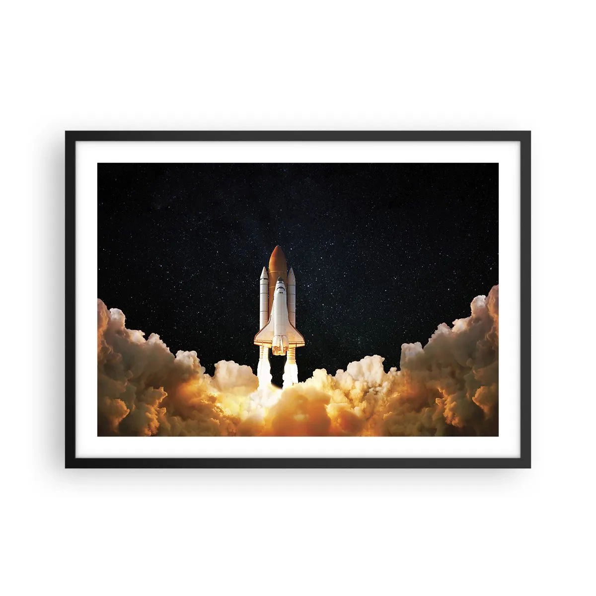 Poszter fehér keretben - Ad astra! - 70x50 cm