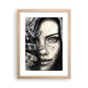 Poszter világos tölgy keretben - Vad gyönyör - 30x40 cm